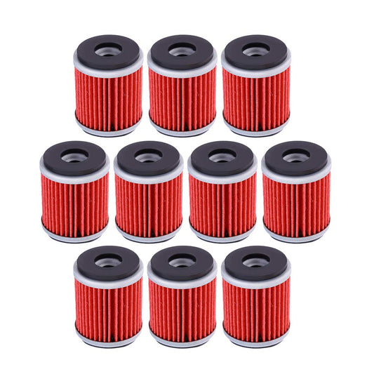 Saihisday Oil Filter Replacement for Yamaha WR250F WR450F WR250X WR250R YFZ450X YFZ450R YZ250 XT250 YFZ450 YZ250F YZ450F YBR250(10Pcs)