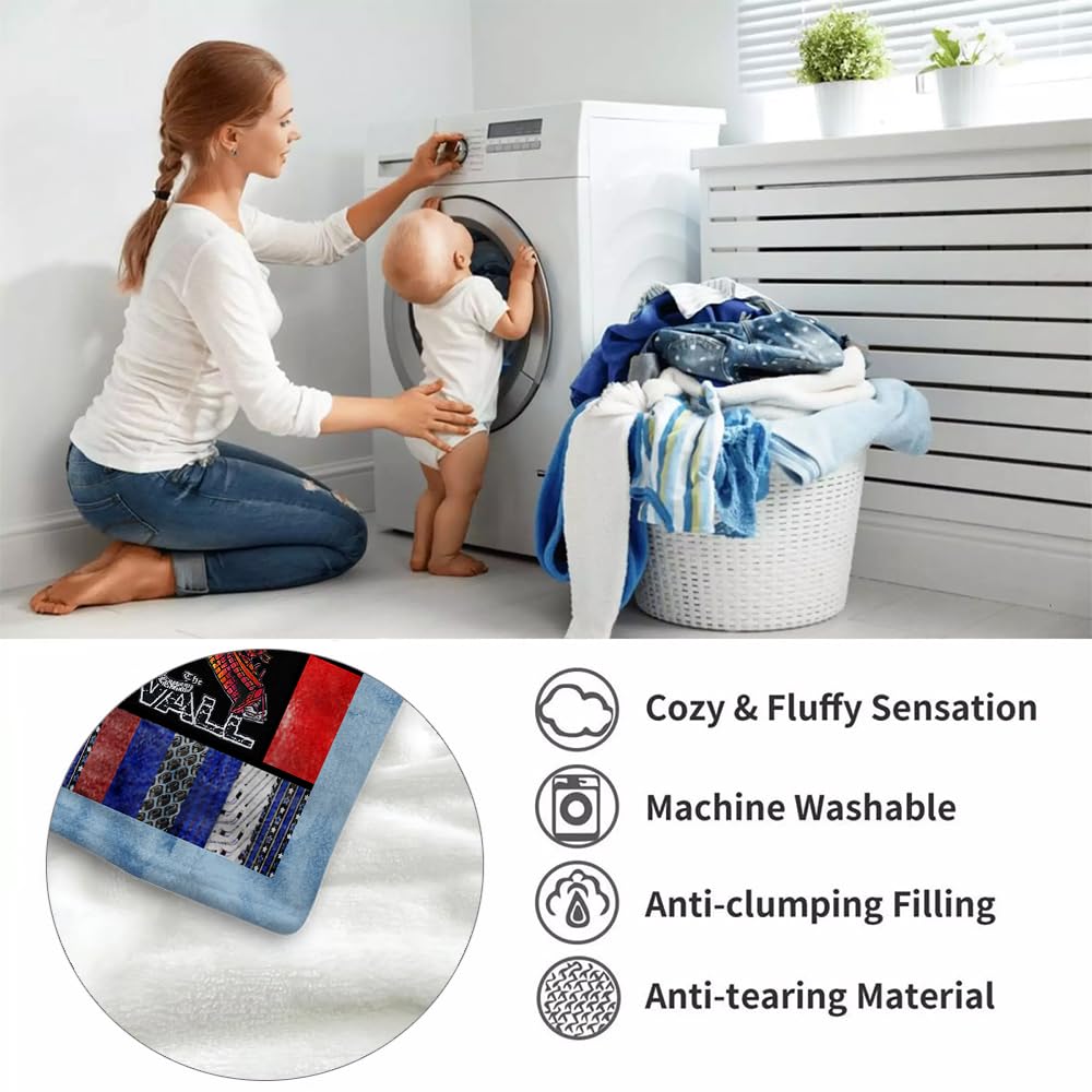 Hockey Blanket Hockey Gifts for Boys Kids Men Women Soft Cozy Fleece Throw Blanket for Couch Bed Sofa Xmas Decor Bedding 50'' x 60'' (Hockey Blanket 06)