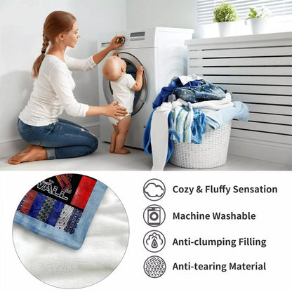 Hockey Blanket Hockey Gifts for Boys Kids Men Women Soft Cozy Fleece Throw Blanket for Couch Bed Sofa Xmas Decor Bedding 50'' x 60'' (Hockey Blanket 06)