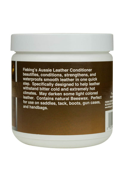 Fiebing's Aussie Leather Conditioner (14 oz) - Contains Beeswax to Withstand Hot Conditions - Preserve, Moisturize, Strengthen, Waterproof All Leathercraft, Car, Couch, Furniture, Purses, Boot, Shoe