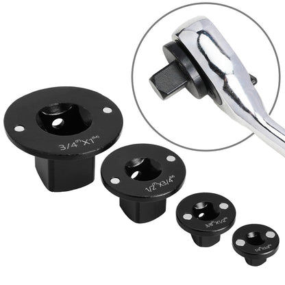 4PCS Low Profile Magnetic Impact Socket Adapter Set - Perfect for Tight Spaces, Drive Ratchet Adapter Set, 3/4" to 1", 1/2" to 3/4", 3/8" to 1/2", 1/4" to 3/8"