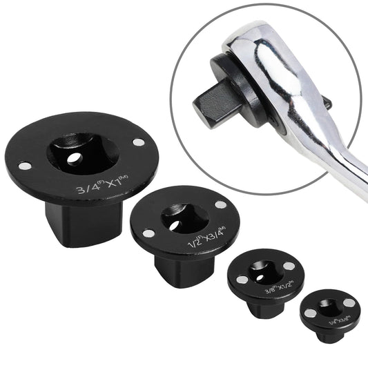 4PCS Low Profile Magnetic Impact Socket Adapter Set - Perfect for Tight Spaces, Drive Ratchet Adapter Set, 3/4" to 1", 1/2" to 3/4", 3/8" to 1/2", 1/4" to 3/8"