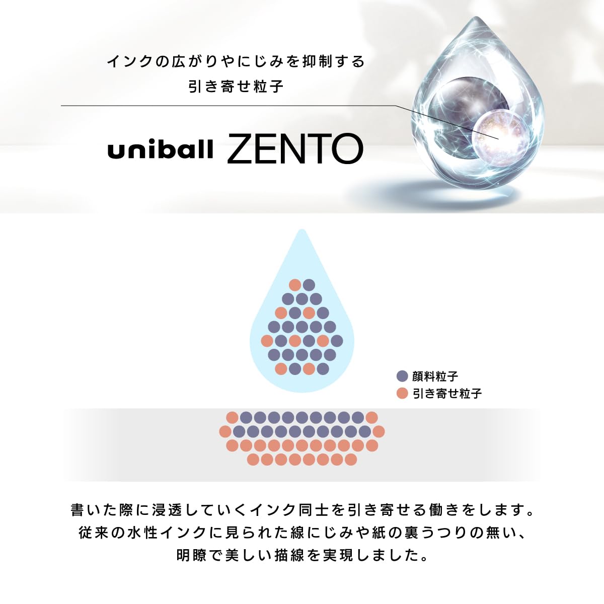 三菱鉛筆 uniball ZENTO Flow Model Rollerball Pen, Anodized Aluminum Grip, Extra Fine 0.38mm, Water-Based Black Ink, Ultra-Smooth with Reduced Friction, Fluorite, (UBNZF38.8)
