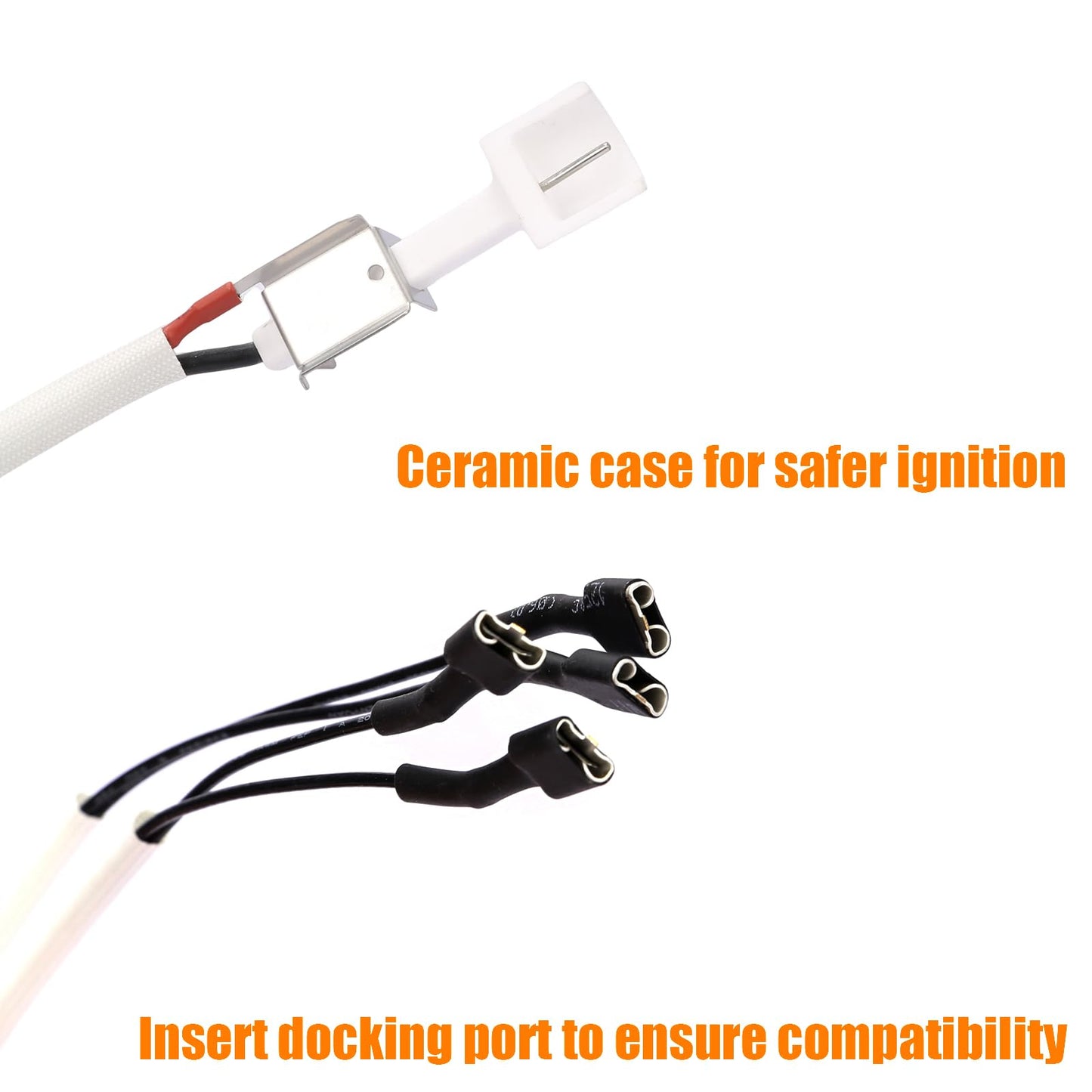 Hisencn 7642 Grill Igniter for Weber Spirit 210 & Spirit 310 Gas Grill Models with Up Front Controls (Model Years 2013 and Newer)