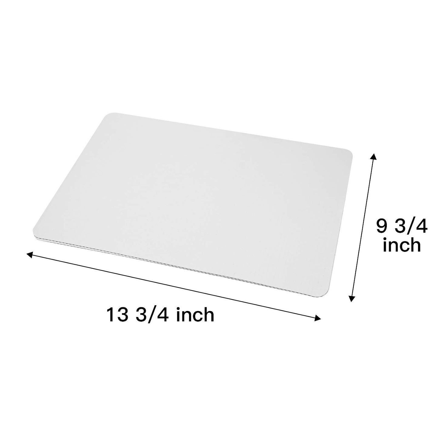 Pack of 15 White Quarter Cake Sheet 13.75” x 9.75” Cake Board Sturdy Rectangle Greaseproof Pad Full 15 Pk Boards