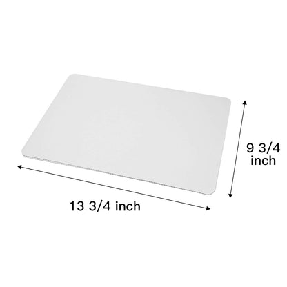 Pack of 15 White Quarter Cake Sheet 13.75” x 9.75” Cake Board Sturdy Rectangle Greaseproof Pad Full 15 Pk Boards