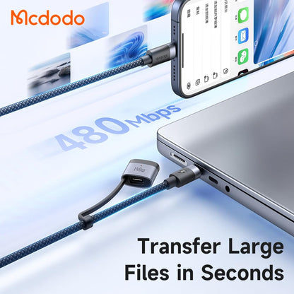 Mcdodo USB-C to Magnetic 3 Cable 140W Compatible with MacBook Pro 2023 2021 MacBook Air (13/15-inch, 2024/2022), MacBook Air 2023 (USB C to Magnetic 3-Pro)