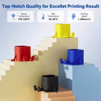 DEEPLEE PLA PRO Filament 1.75mm, Stronger Toughness 3D Printer Filament, PLA Filament Dimensional Accuracy ±0.02 mm, Fits Most FDM 3D Printer, Brown 1kg