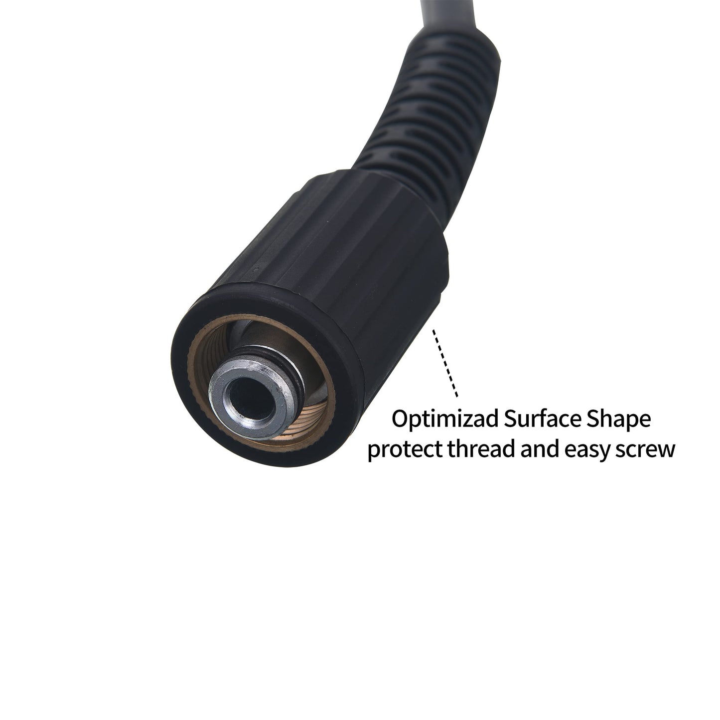 Tool Daily High Pressure Washer Hose, 25 FT X 1/4 Inch, 3600 PSI, M22 14mm, Replacement Power Washer Hose for Most Brands