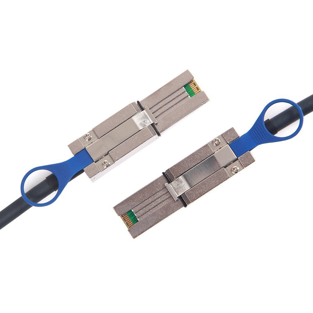 10Gtek 6G External Mini SAS SFF-8088 to SFF-8088 Cable, 100-Ohm, 1-Meter(3.3ft)