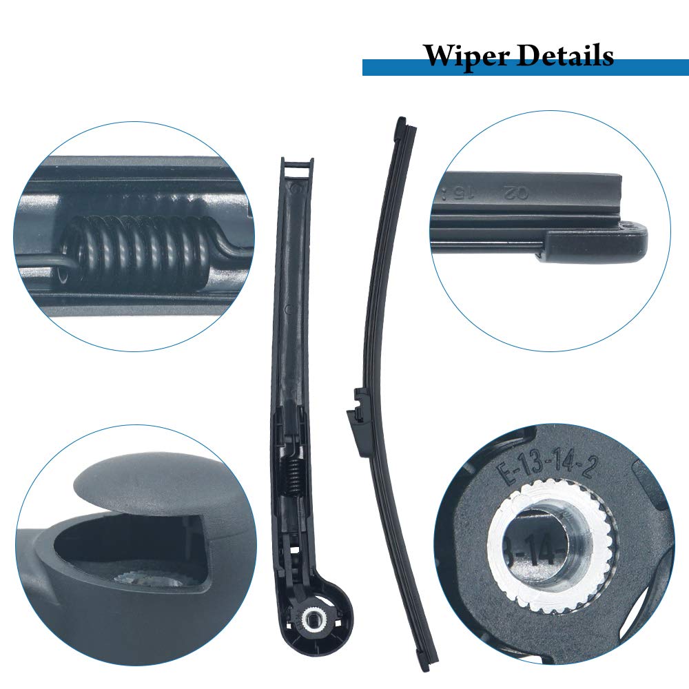 Rear Back Windshield Wiper Arm Blade for VW Volk-swagen Tiguan 2007-2016 1T0955707C Essuie Glace Arriere