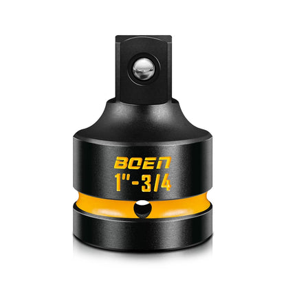 BOEN PRO 1" F to 3/4" M Impact Socket Reducer, Impact Driver Conversions for Impact Wrench, CR-MO Steel, Embossed and Painted Marking