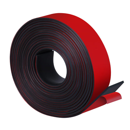 VUAOHIY Neoprene Rubber Strips Self Adhesive Solid Rubber Seal Strips for DIY Gasket Materials, Oil-Resistance, Sound Reduce and Anti-Slip for Flooring, Pads (2 In x 1/8 In x 20 Ft)