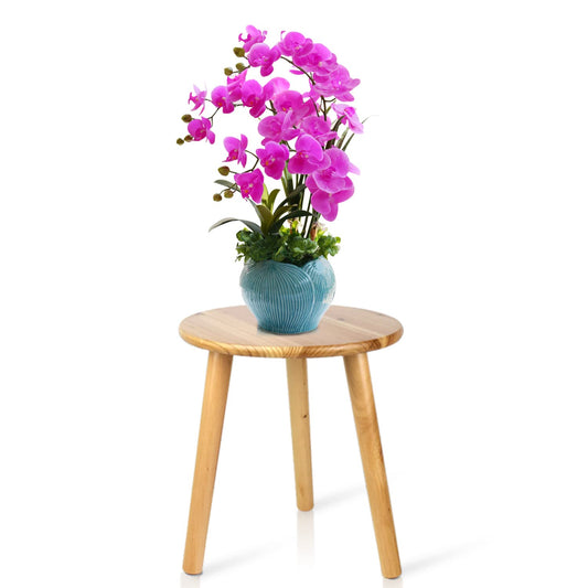 Ethuh Plant Stand stool 12" Round Table, Mid Century Plant stand Stool Small Side Table