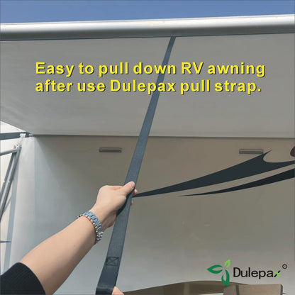 Dulepax RV Awning Pull Straps, 96 Inches Long Straps with Welding Polycord Technology. Universal Patio Awning Pull Straps (2 Units)