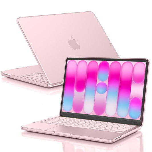 EooCoo for MacBook Neo Case 13 inch 2026 Model A3404, 100% Match Official Color, Anti-Fingerprint & Scratch Sturdy Protective Hard Shell Cover Laptop Accessories, Blush Clear