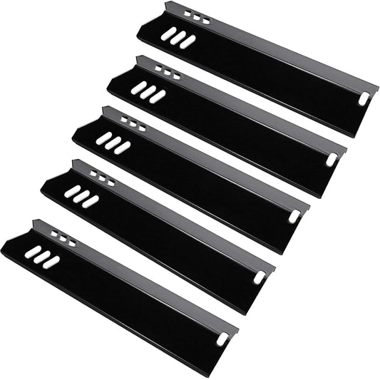 GFTIME 15'' Grill Heat Plates Replacement Parts for Backyard GBC1460W, GBC1461W, BHG, Dynaglo DGF510SBP, DGF510SSP, Phoenix, Montana, Uniflame Grill, BY15-101-001-02, Porcelain Steel, 5-Pack