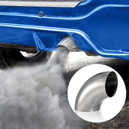 YOUEON 6 Pcs 2.5" 90° Exhaust Elbow Pipe, 304 Stainless Steel Mandrel Bend Elbow Thickness 16GA/0.06", Exhaust Pipe Tubing for Car Modified Exhaust System, Stair Handrail, Exhaust Application