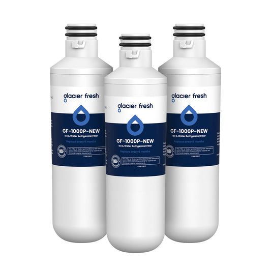 GLACIER FRESH Water Filter LT1000PC Replacement for Refrigerator, Compatible with LT1000PC/PCS, LT1000PC, LT-1000PC, MDJ64844601, ADQ747935 ADQ74793504 Water Filter (3 Pack)