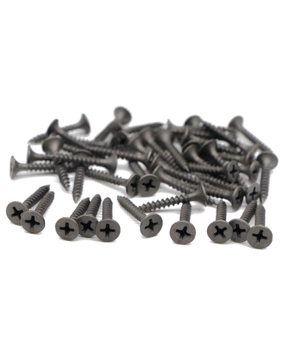 IMScrews #6 x 1 Inch Drywall Screws, 200 Pcs Flat Head Phillips Drive, Fine Thread, Sharp Point Wood Screws, 1022A Carbon Steel with Gray Phosphate Coating