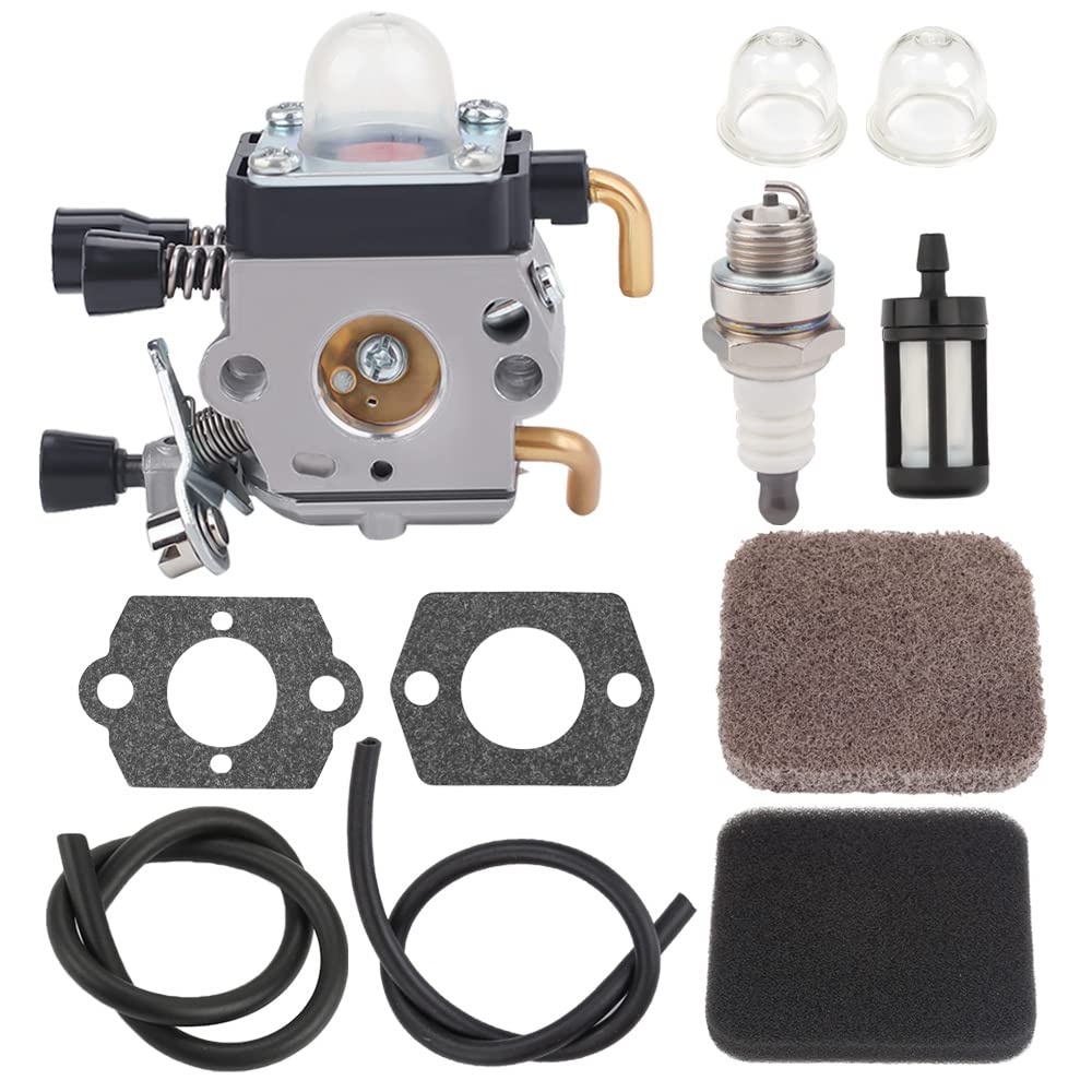 Butom FS85 FS80 Carburetor for Stihl FS75 FS80R FS85 FS85R FS85T FS85RX String Trimmer Weedeater C1Q-S97 Carb w/Fuel Repower Kit