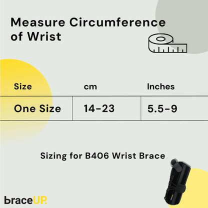 BraceUP Quick Wrap Wrist Brace for Carpal Tunnel, Tendonitis, and Arthritis – Hand and Wrist Support Splint (Right Hand)
