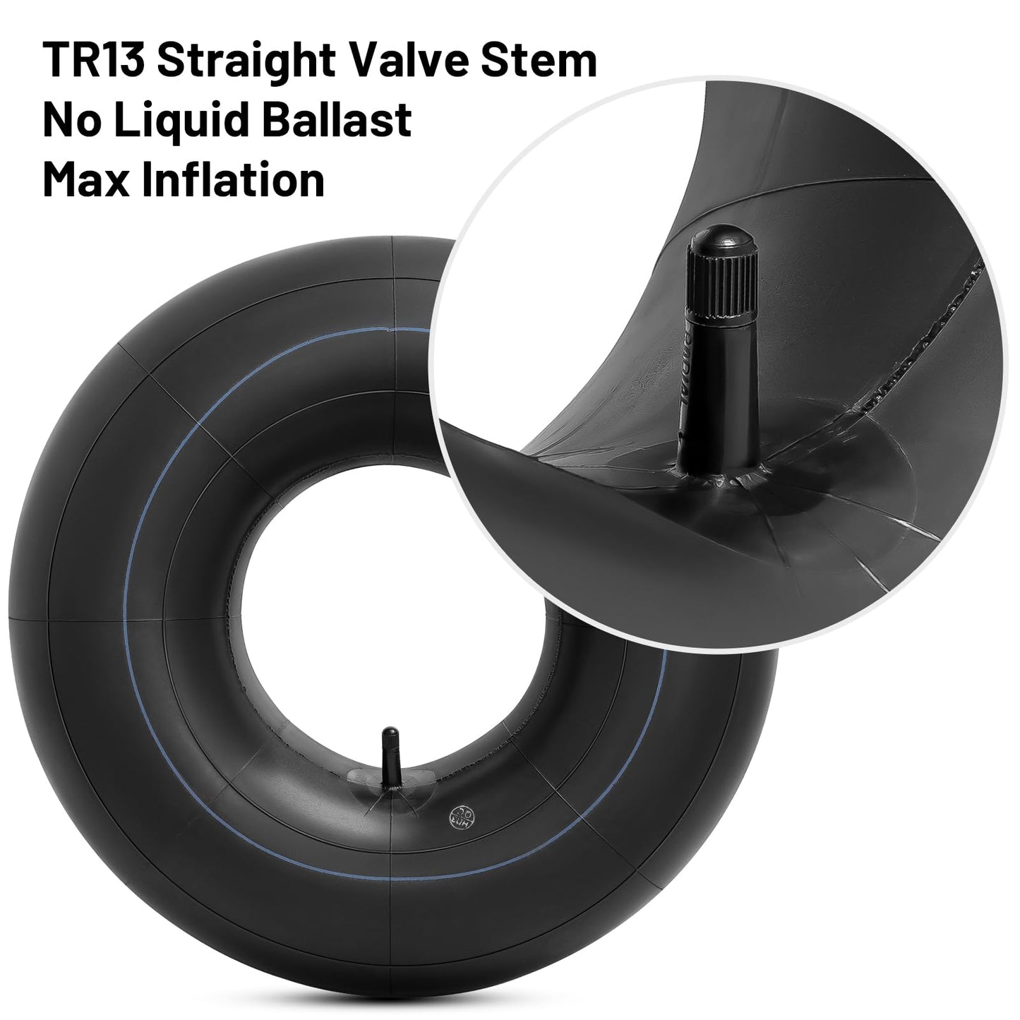 Heavy Duty 20x8.00-8 Inner Tubes, 20x8-8, 20x10.00-8, 20x10-8 18x6.50-8, 18x7.50-8, 18x8.50-8 18x9.50-8 Universal Fit Tire Tube with TR13 Straight Valve Stem for Mower/Tractor/Golf Cart and More 1 PCS