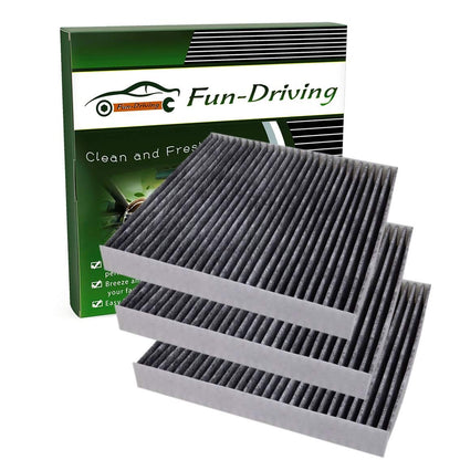 3 Pack FD134 Cabin Air Filter For Civic,Croostour,CR-V,Odyssey,Pilot,Ridgeline Replacement for CF10134,CP134,80292-SDA-A01,80292-SDC-A01