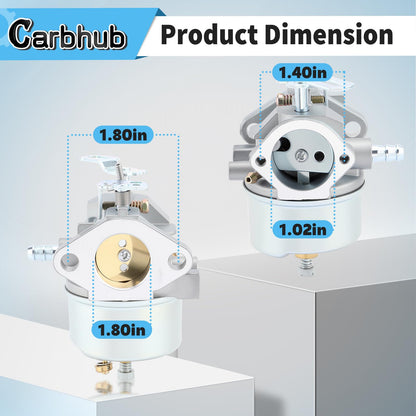 Carbhub 640052 Carburetor for Tecumseh 640349 640054 640058 640058A HMSK80 HMSK85 HMSK90 HMSK100 HSMK110 LH318A LH358SA 8HP 9HP 10HP Snowblower Generator Chipper Shredder - Tecumseh 640052 640054 Carb