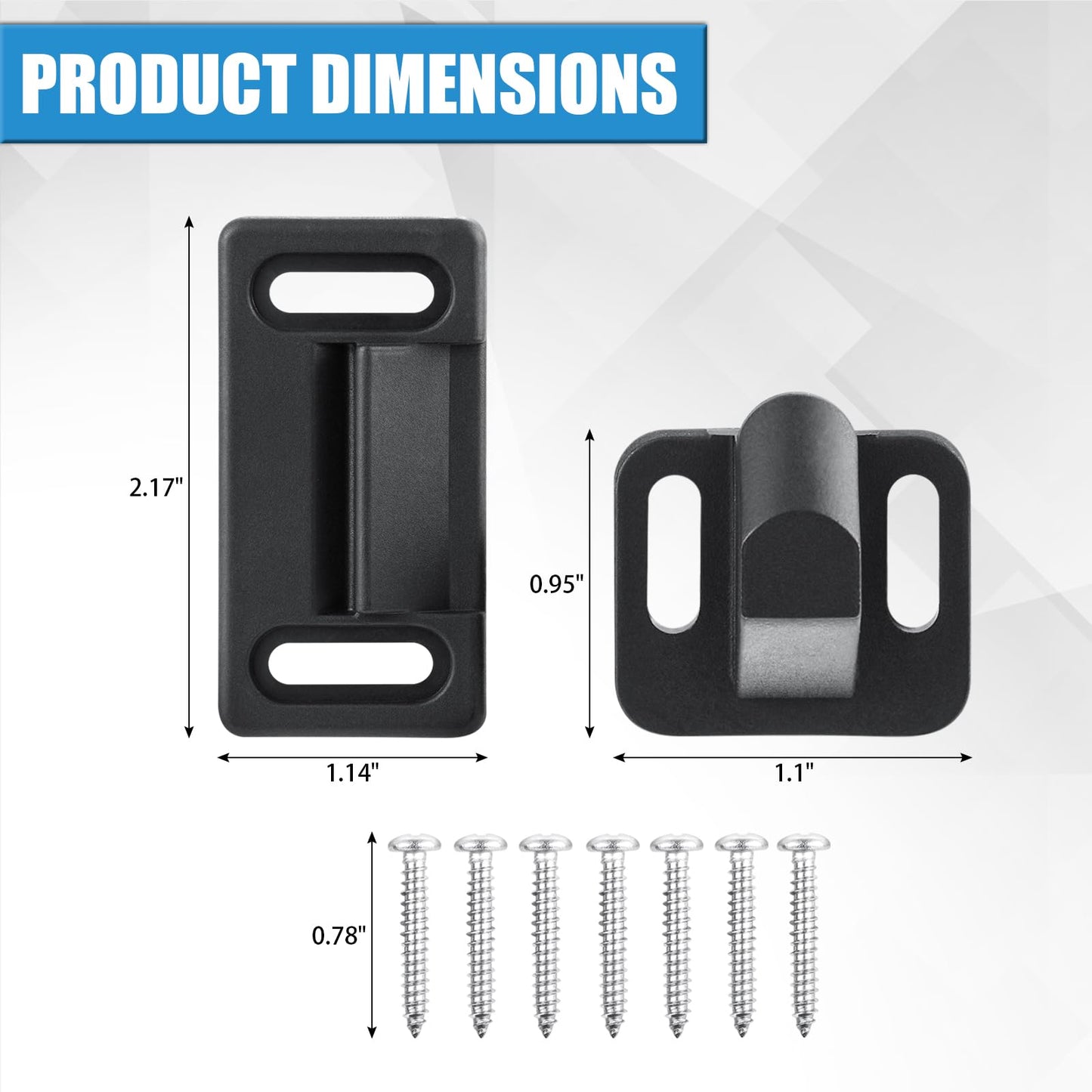 All Metal RV Screen Door Latch (Right Hand), Screen Door Handle Latch Replacement Kit for RV Camper, Motorhome, Travel Trailer