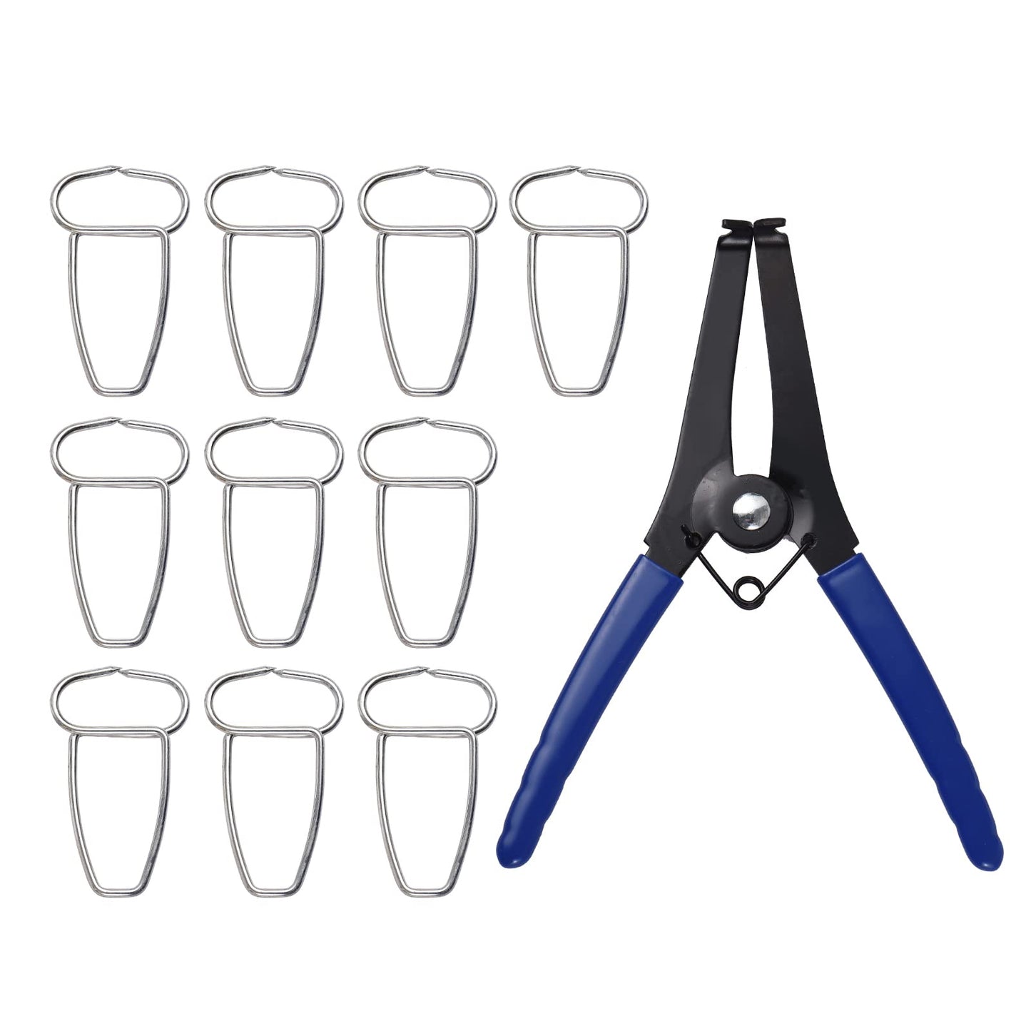 Spring Clamp Pliers with 10 Miter Clamps Woodworking Tool Miter Pliers and Clips for Frames Moldings Composite Miter Corners