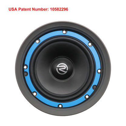 RECOIL SPB65 Foldable Silicone 6.5” Car Speaker Baffle Kits with Egg Crate Foam for Sound Quality Improvement and Speaker Protection Pair