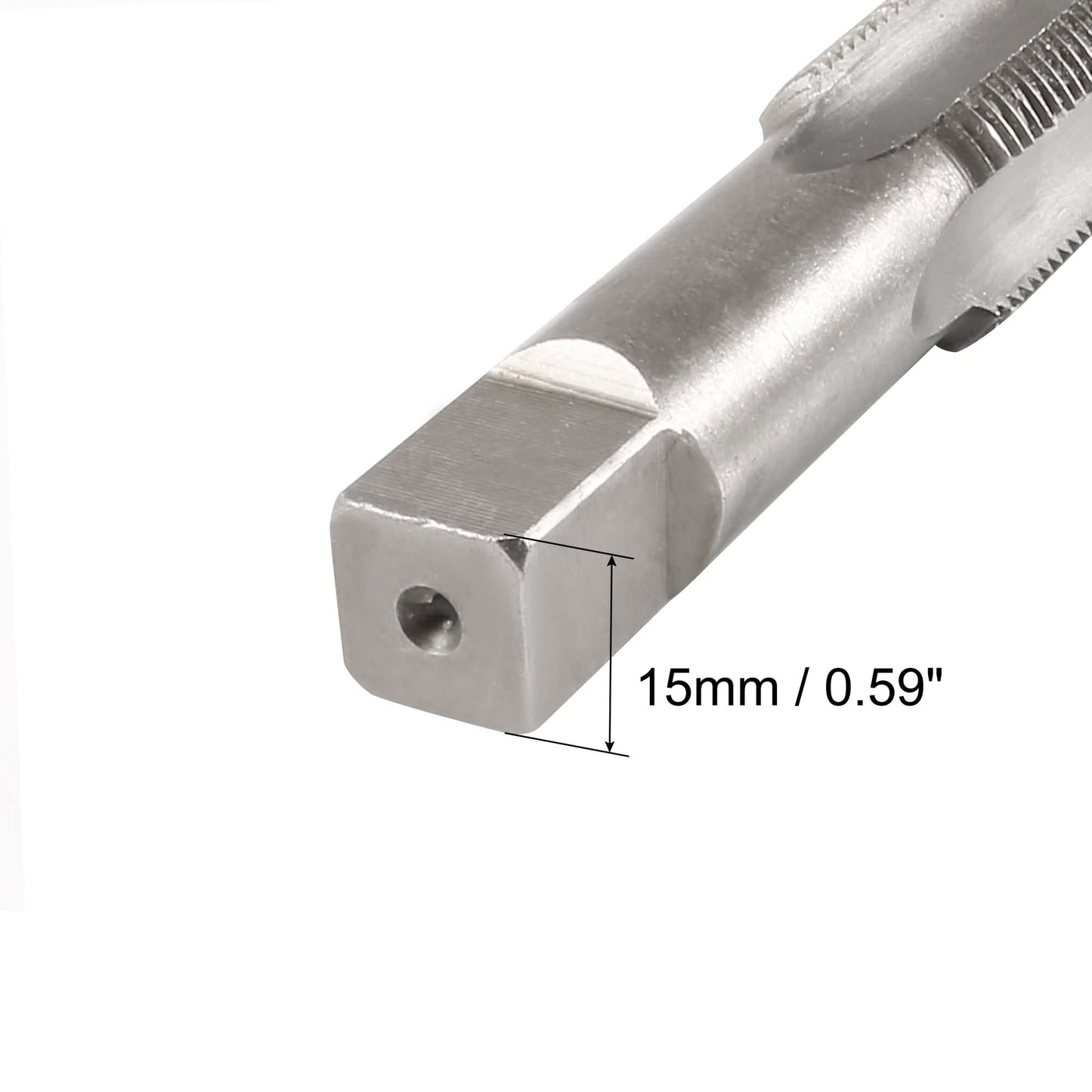 uxcell Metric Hand Tap M22 Thread 2.5 Pitch 4 Straight Flutes H2 Alloy Tool Steel Bottom & Taper Screw Tap Set Tapping Tools for Repairing 1 Pair
