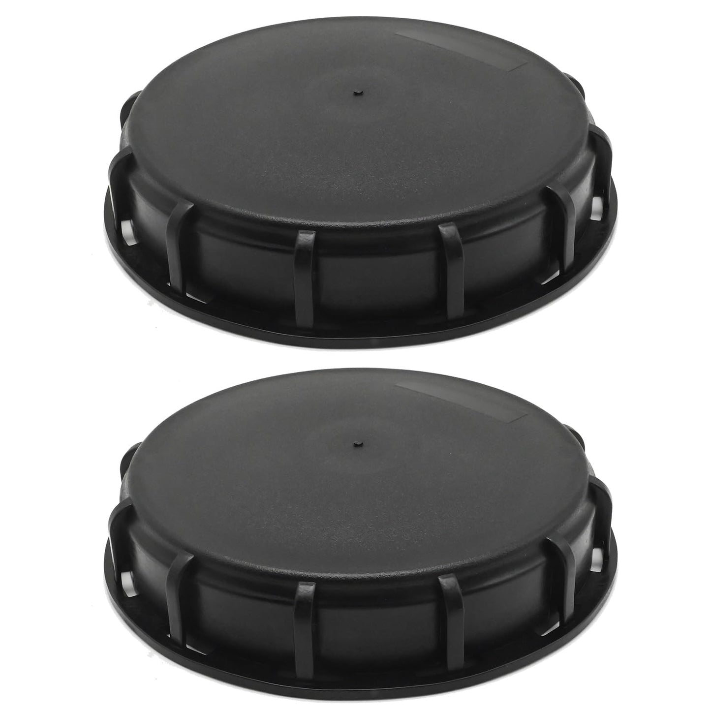 ZUDKSUY 2 Pcs Plastic IBC Storage Tank Caps, Black 6 Inch Leak-Proof Design IBC Tote Tank Cover with Gasket for Chemical Industrial Liquid Storage Tank