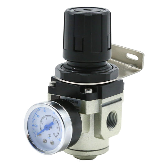 DUZFOREI AR3000-N03 3/8 NPT Air Pressure Regulator with Gauge, Adjustable 0-150 PSI, 2500 L/Min