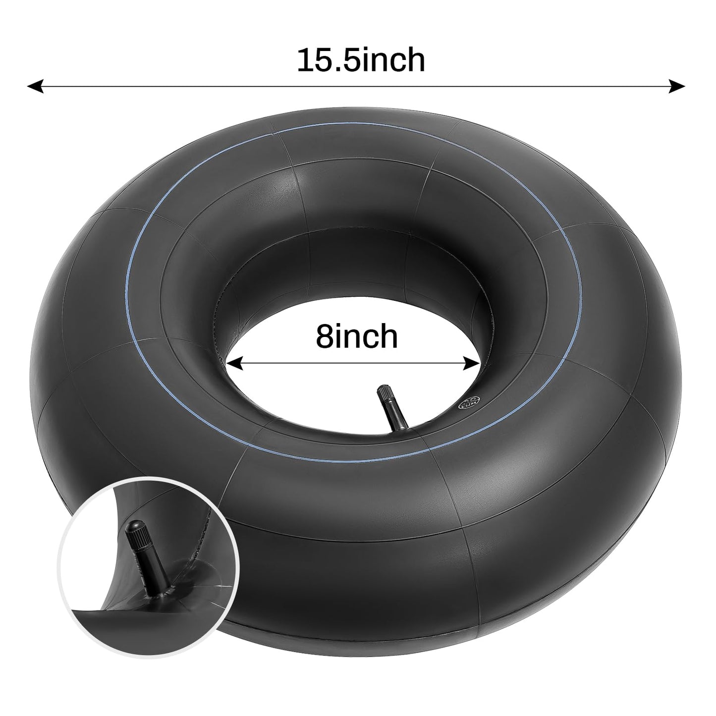 Heavy Duty 20x8.00-8 Inner Tubes, 20x8-8, 20x10.00-8, 20x10-8 18x6.50-8, 18x7.50-8, 18x8.50-8 18x9.50-8 Universal Fit Tire Tube with TR13 Straight Valve Stem for Mower/Tractor/Golf Cart and More 1 PCS