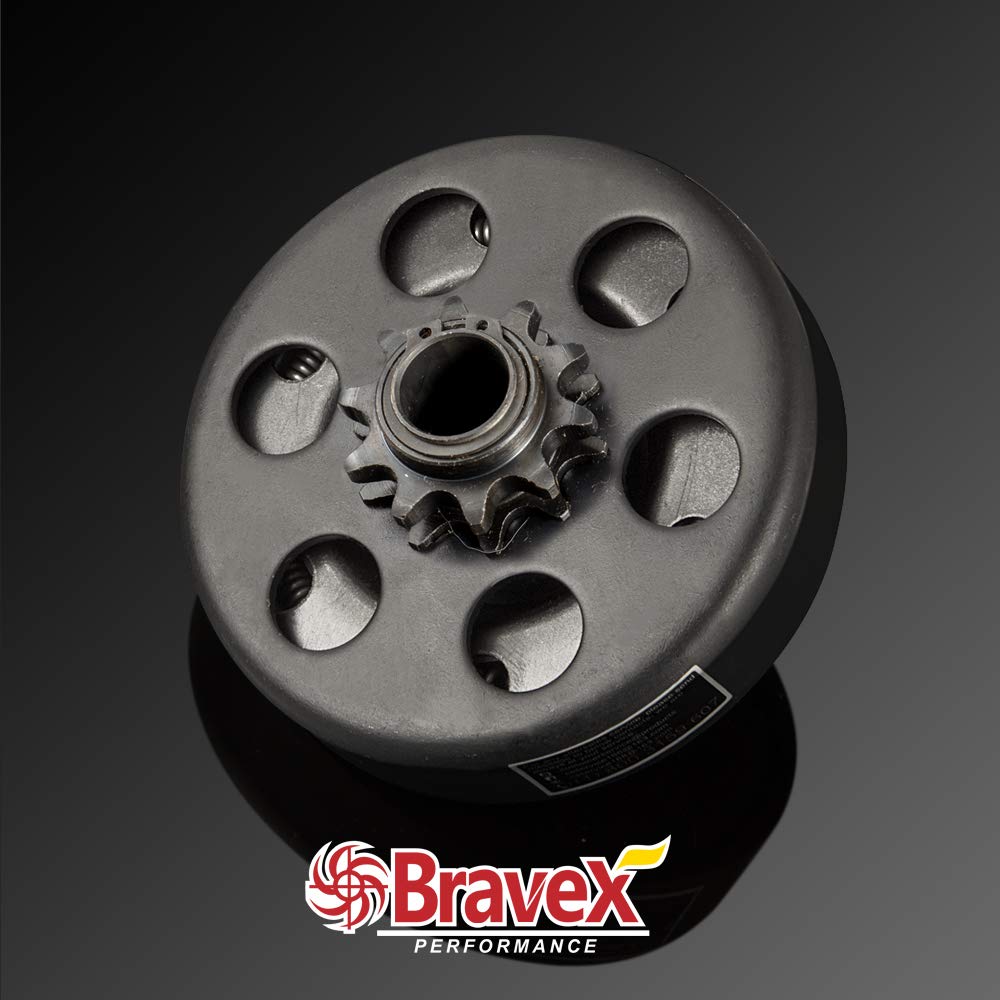 Motovecor Centrifugal Clutch Go Kart Clutch Predator Engine Clutch Baja Mini Bike 3/4" Inch Bore 10 Tooth 10T for #40/41/420 Chain 6.5HP - Upgrade