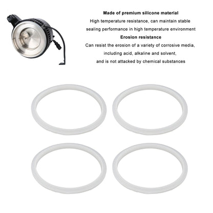 4PCS Silicone Sealing for Water Distiller, O Rings Sealing Still Water Distiller, Water Distiller Gaskets Spare Parts for Still Water Distiller (4L)