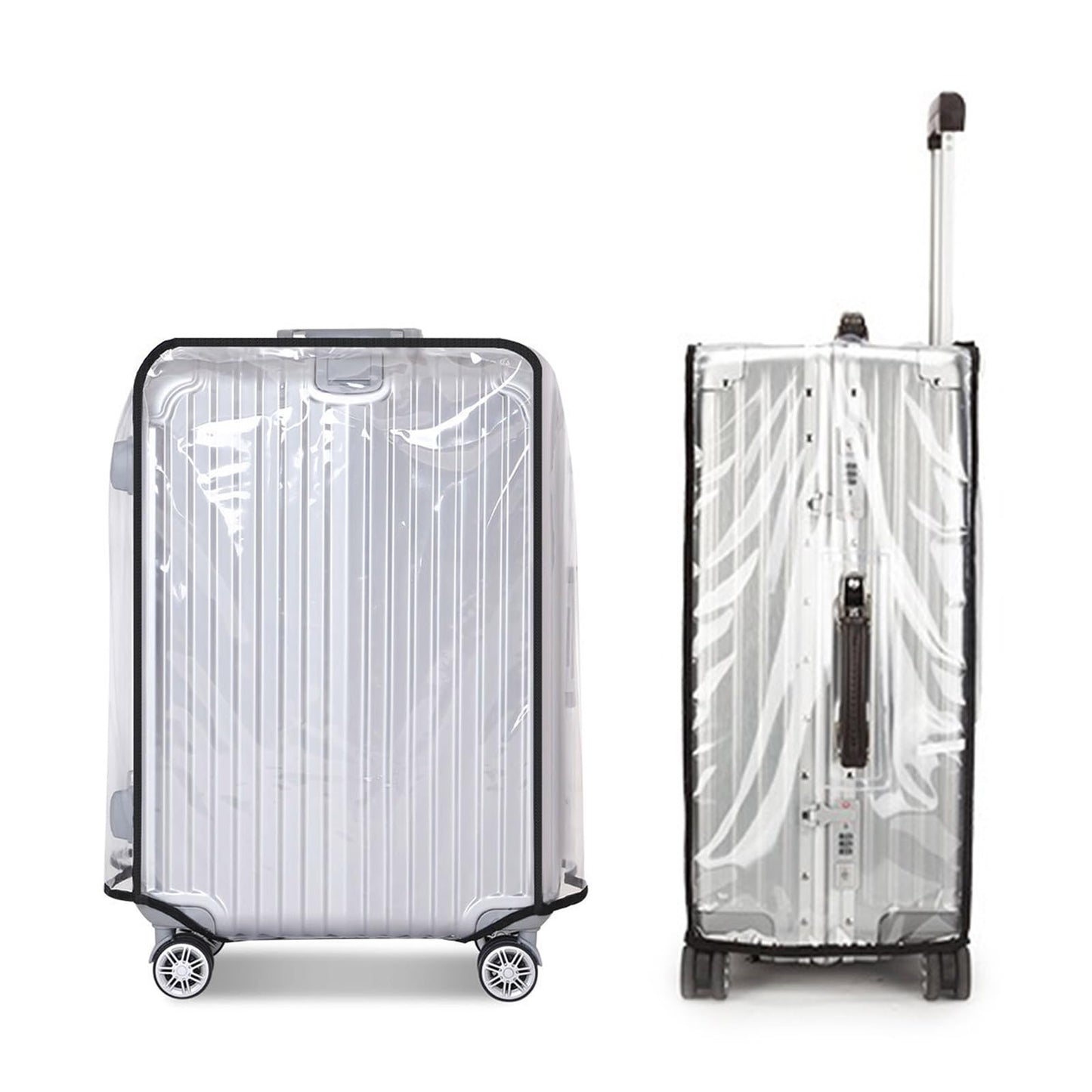Luggage Covers for Suitcase PVC Suitcase Cover Waterproof Luggage Protector Cover Clear Luggage Covers for suitcases Protector 0.6mm Thickening for Travel Fits 24 Inch Luggage