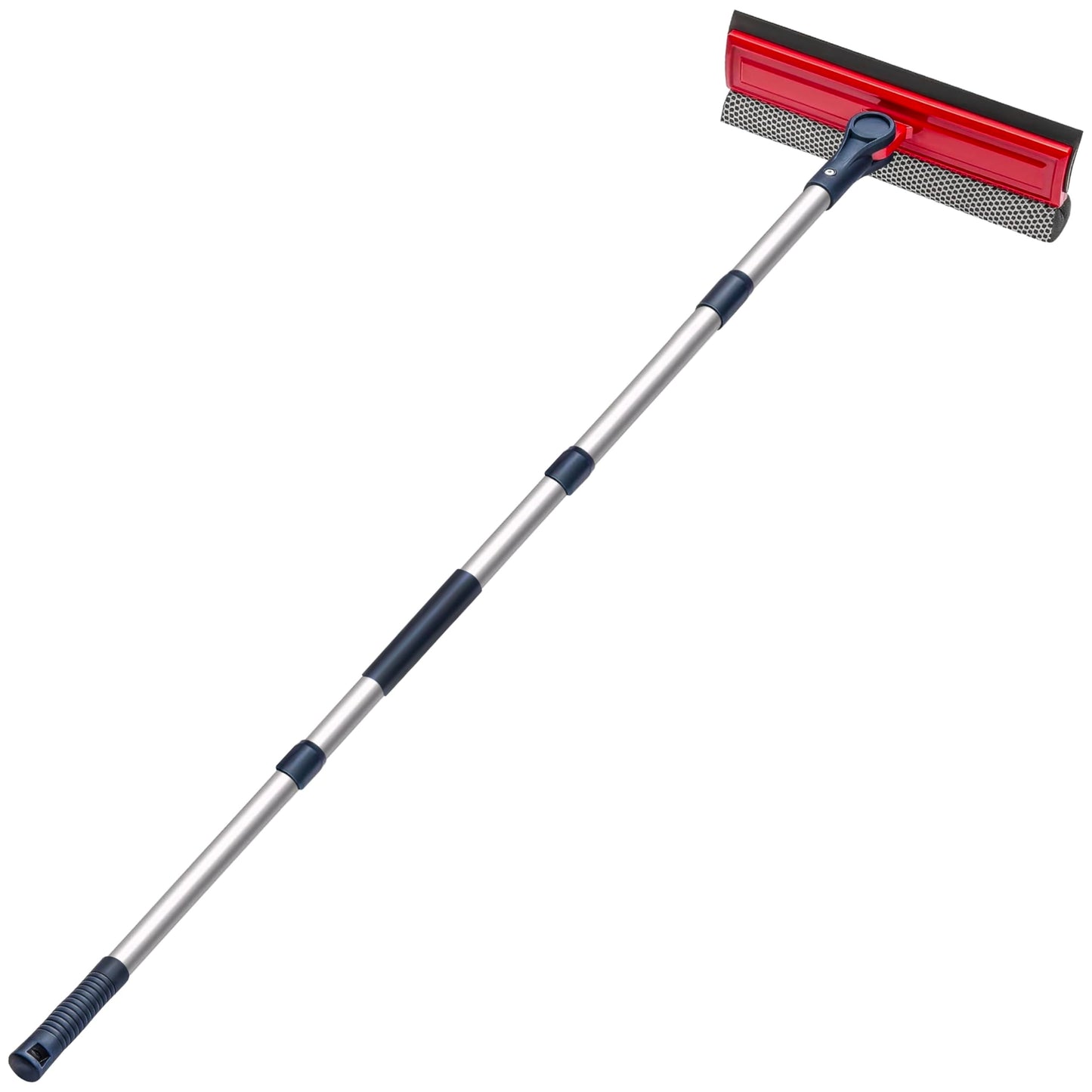 DSV Standard Professional Window Squeegee | 10" Window Cleaner Tool, 2-in-1 Squeegee Window Cleaner with Telescopic Extension Pole 50 inch & 127 cm