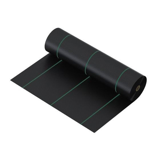 mychoiii 3ft x 100ft Weed Barrier Landscape Fabric, 3.5oz Heavy Duty Woven Ground Cover, 600lbs Tensile Strength Weed Block Cloth for Garden Bed, Driveway, Landscaping - UV Resistant