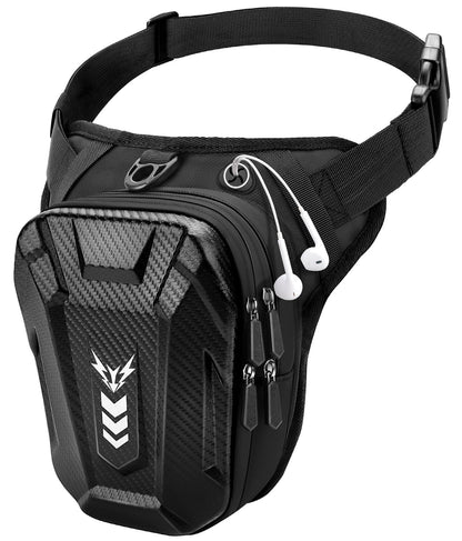 ISEYOU Thigh Bag, Drop Leg Bag for Women Men, Motorcycle Leg Bag with Leg Strap, Expandable Storage Tank Bags for Racing Bike Cycling Horse Riding Hiking Camping Fishing Travel Outdoor