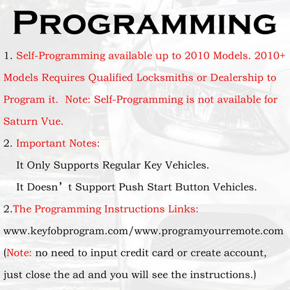 SUPALAND Keyless Entry Remote Control Key Fob Replacement Fits Chevy Silverado Avalanche Equinox Express Traverse GMC Yukon Sierra 1500 2500 3500 HD Acadia 2007 2008 2009 2010 2011 2012 2013 OUC60270