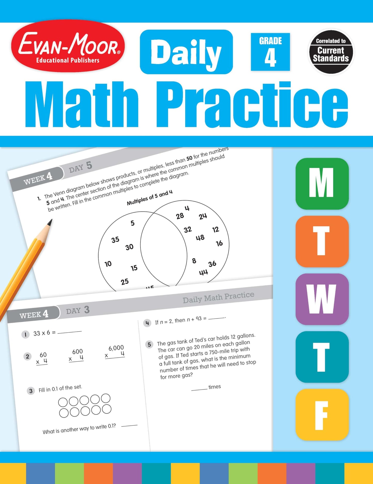 Daily Math Practice, Grade 4 Te