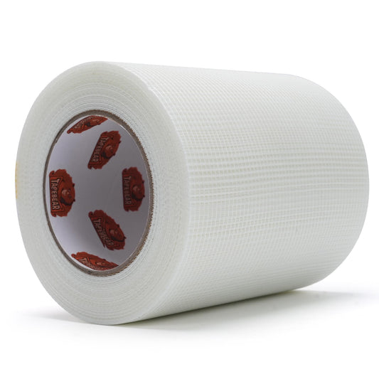 TAPEBEAR Drywall Tape Fiberglass Mesh Tape 6" x 148Feet, Self-Adhesive Joint Tape for Drywall Repair, Wall Seam Sheetrock Hole Ceiling Crack Repair