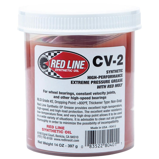 Red Line 80401 CV-2 Synthetic Grease - 14 oz. Jar