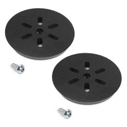 2 PCS 6 Inch Power Sander Replacement Pad Compatible with Bosch ROS65VC/1250DEVS/3727DVS/3727DEVS, 6 Hole Hook & Loop Discs Replace RS6045 & RS6046