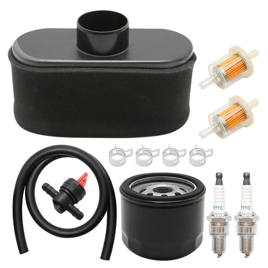 Vkinman 11013-7047 Air Filter 49065-7007 Oil Filter Replacement for Kawasaki FR651V FR730V FS481V FS541V FS600V FS730V Engine Lawn Mower Tractor Tune Up Kits
