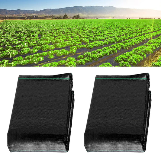 2pcs 3 X 50ft Weed Barrier Landscape Fabric Roll 3.5oz Heavy Duty Durable Woven Block Fabric Easy Setup Control Mat for Garden Yard Flower Bed Landscaping Ground Cover Garden Plastic ﻿