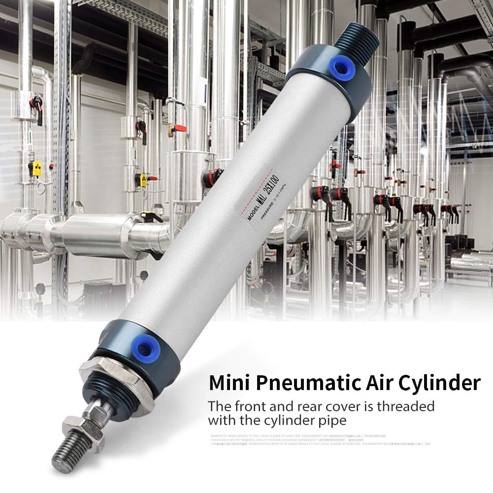 Mini Pneumatic Air Cylinder, 100mm Stroke 25mm Bore Pneumatic Cylinder for Industrial Use